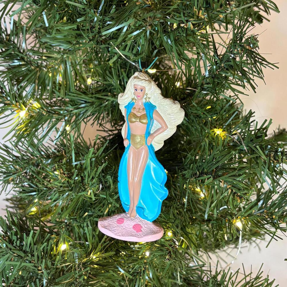 Barbie Ornament - Beach Barbie - Upcycled McDonald’s Happy Meal Toy